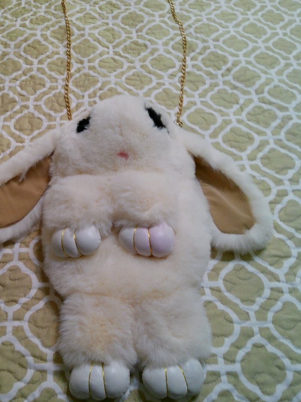 Faux Rabbit Fur Crossbody Handbag Shoulder Bag GOOD CONDITION